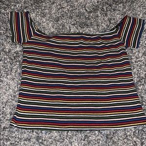 Urban Outfitters Rainbow Stripped Top